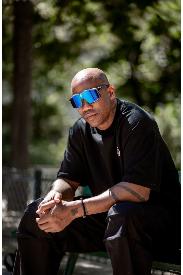 Falcon Automatic Alpha Sunglasses, Alternate, color, Alpha Blue Lenses