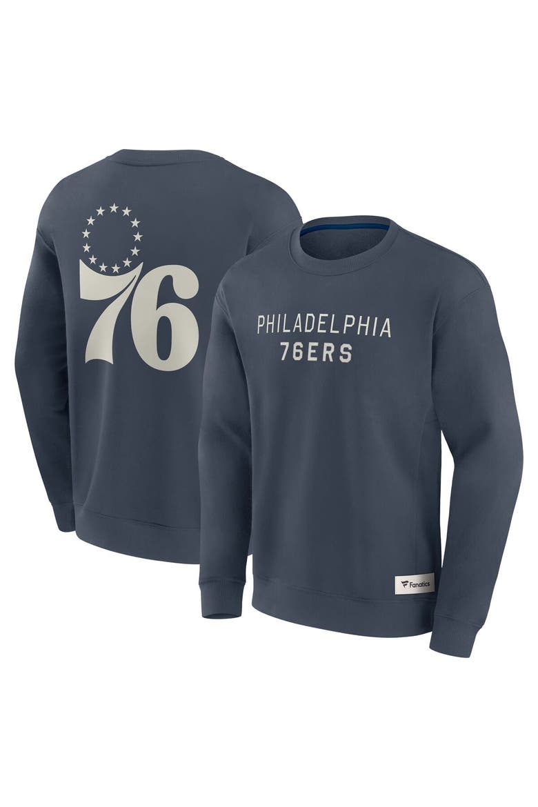 Men's Fanatics Blue Philadelphia 76ers Elements Future Ground Lettering Pullover Sweatshirt, Main, color, Blue