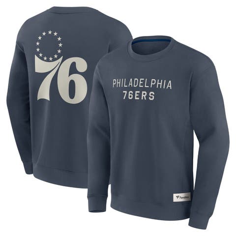 Men's Fanatics Blue Philadelphia 76ers Elements Future Ground Lettering Pullover Sweatshirt