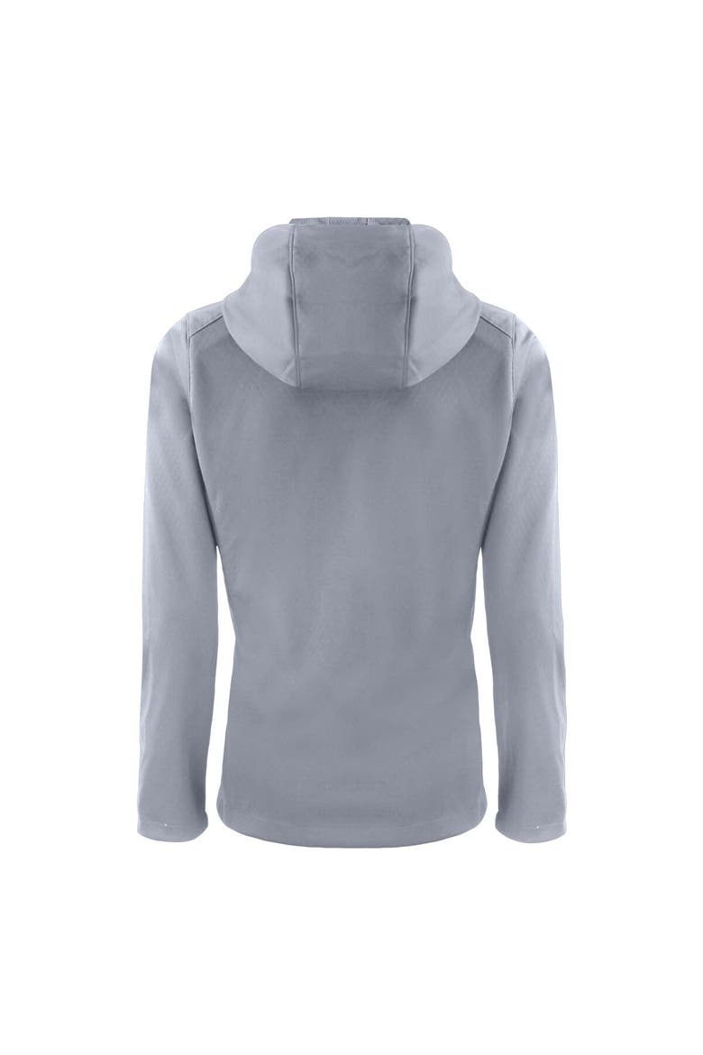 Women's Cutter & Buck Gray Buffalo Bills Evoke Eco Softshell Recycled Full-Zip Hooded Jacket, Alternate, color, Gray