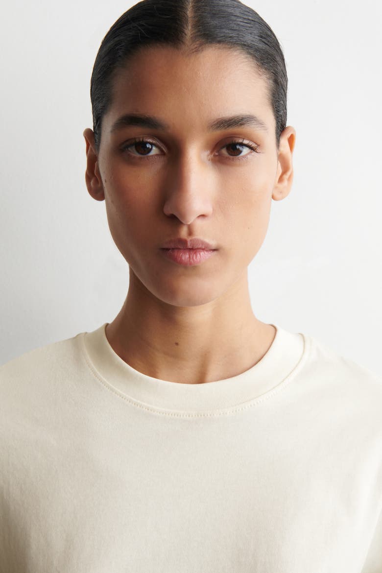 Cotton T-shirt, Alternate, color, CREAM