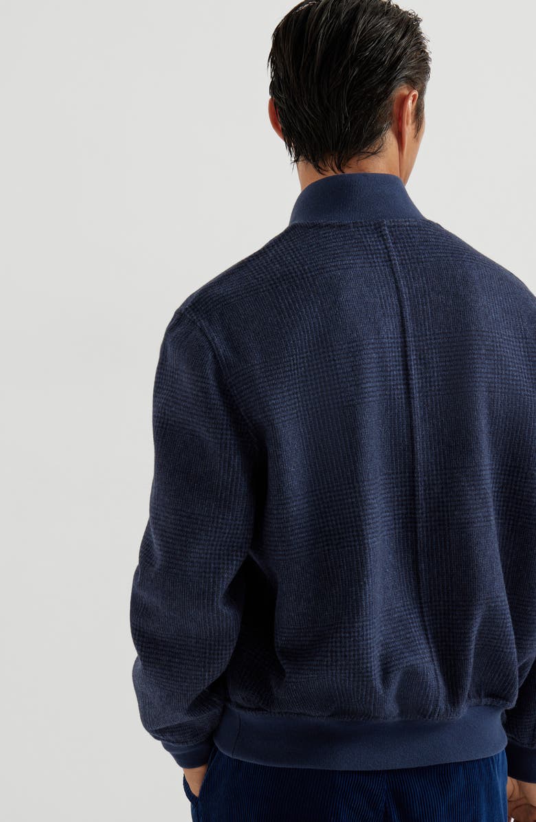 Brunello Cucinelli Reversible bomber jacket, Alternate, color, Navy Blue