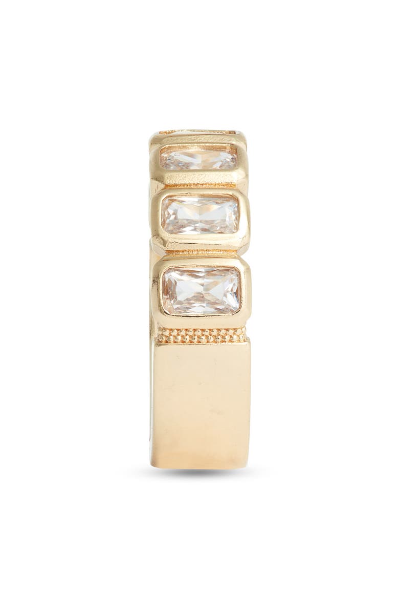 Bryn Cubic Zirconia Band Ring, Alternate, color, GOLD