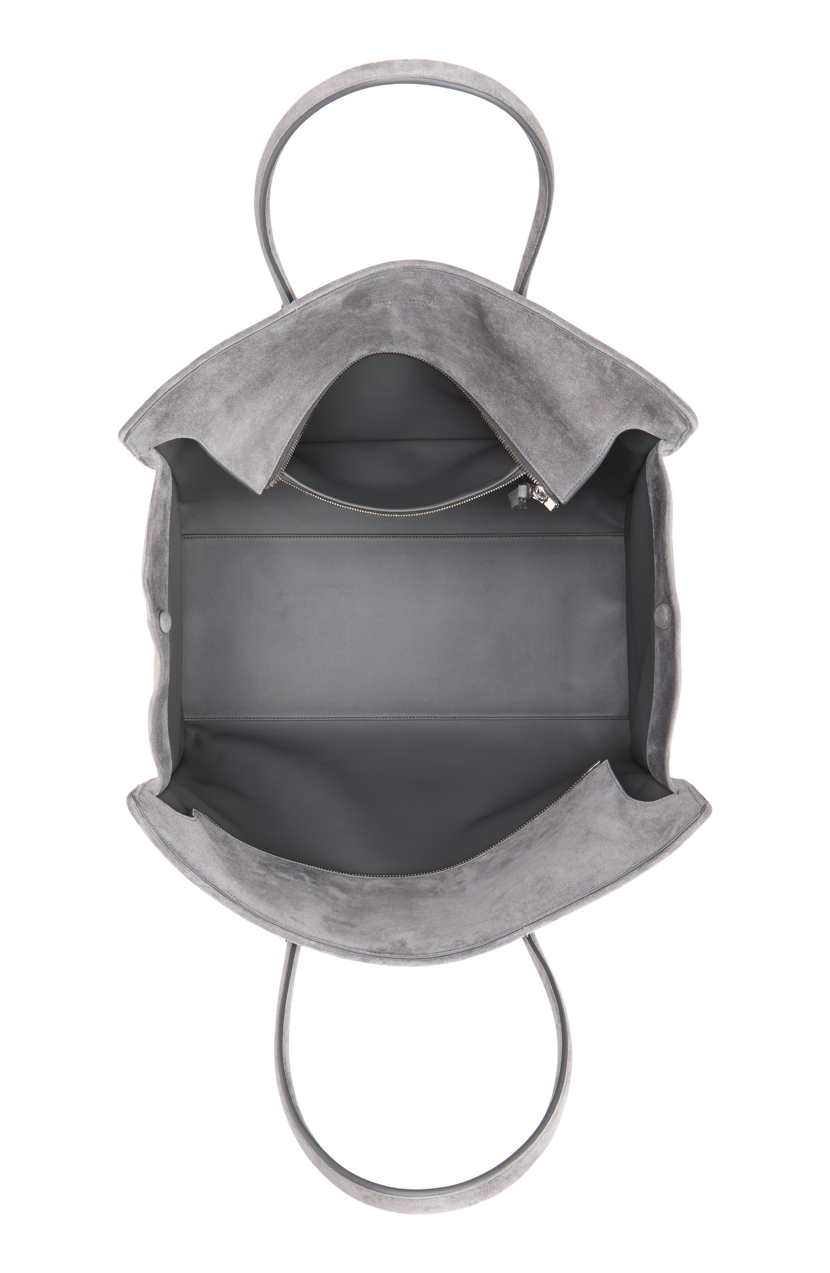 Large Barbara Intrecciato Leather Tote, Alternate, color, 1689 OBSIDIAN GREY-SILVER