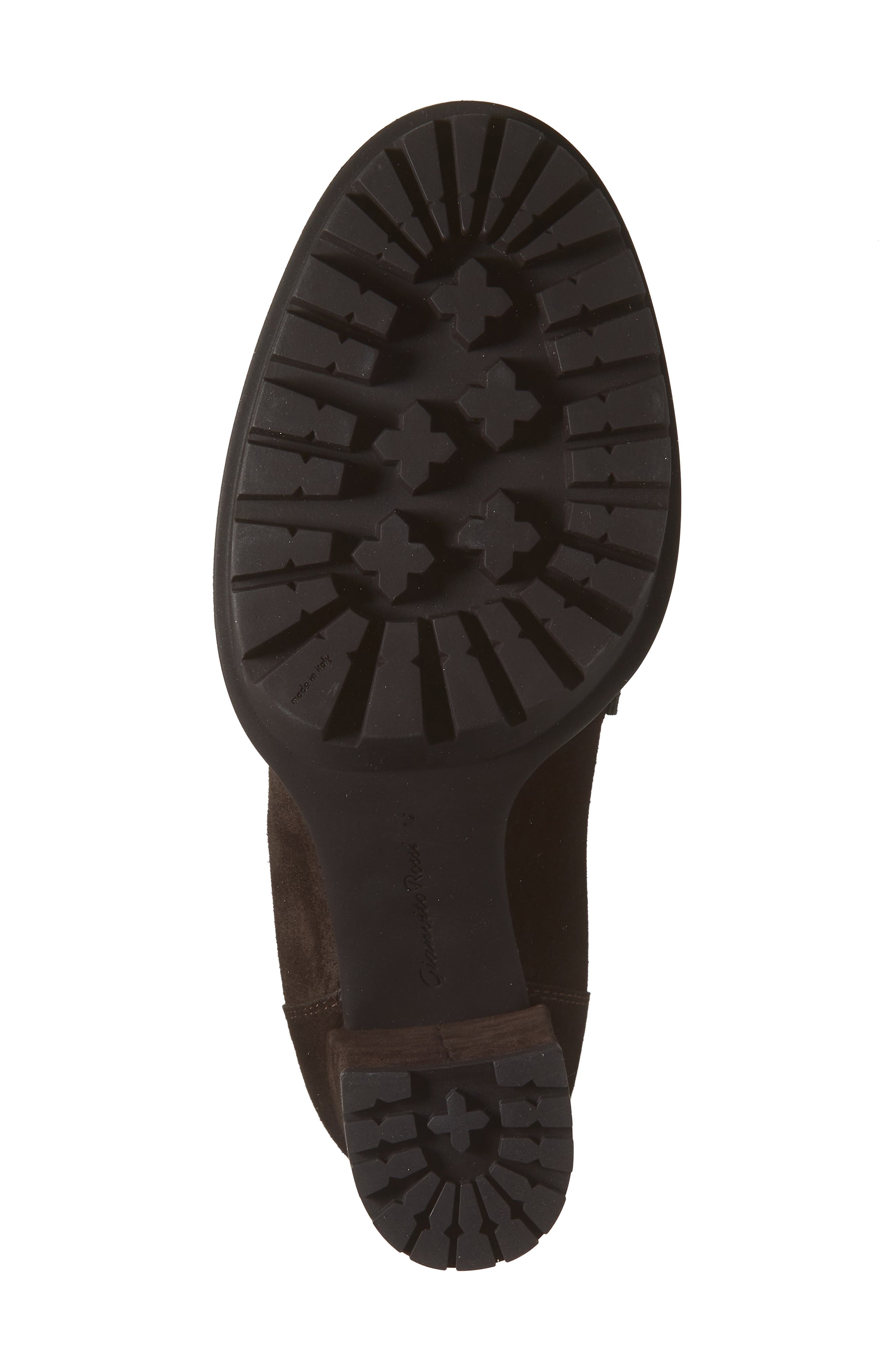 Gianvito Rossi Platform Loafer Pump, Alternate, color, Moka