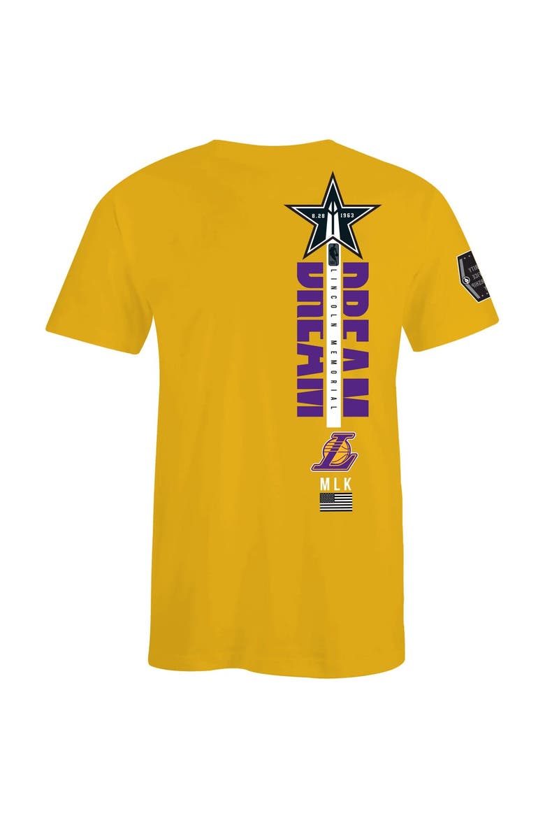 Unisex FISLL x Black History Collection  Gold Los Angeles Lakers T-Shirt, Alternate, color, Gold