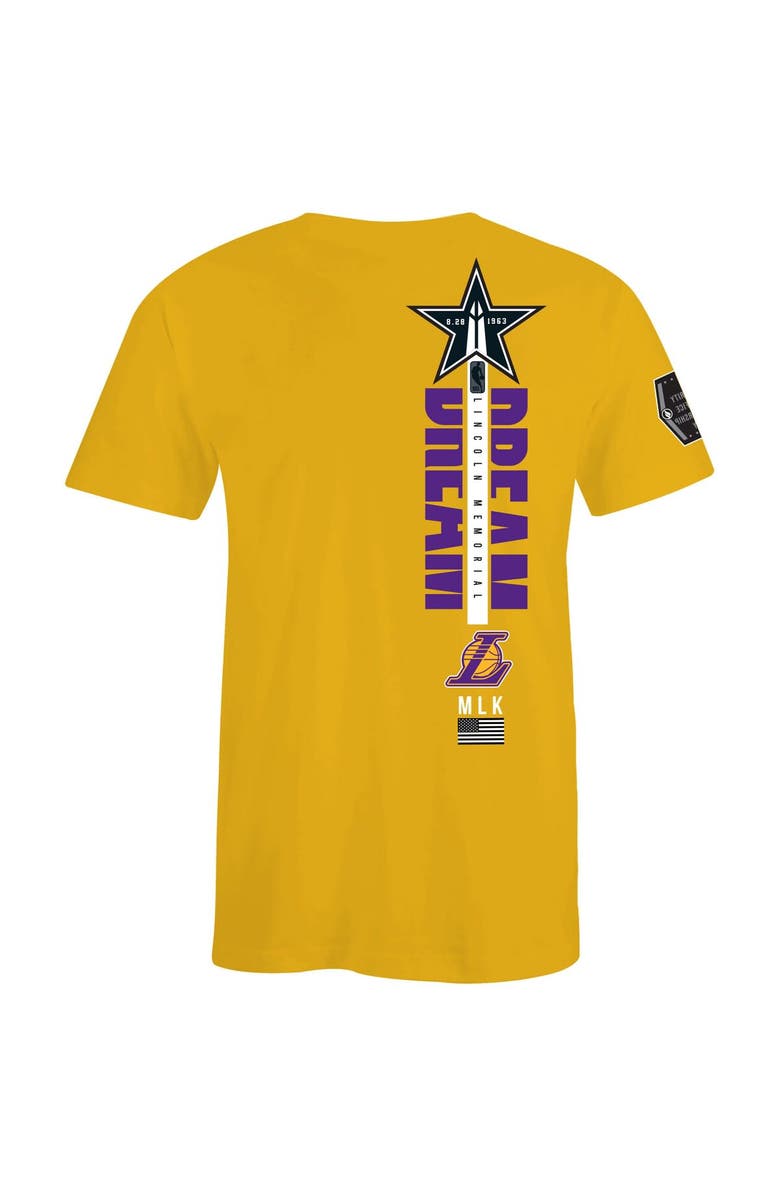 FISLL Unisex FISLL x Black History Collection Gold Los Angeles Lakers T-Shirt, Alternate, color, Gold