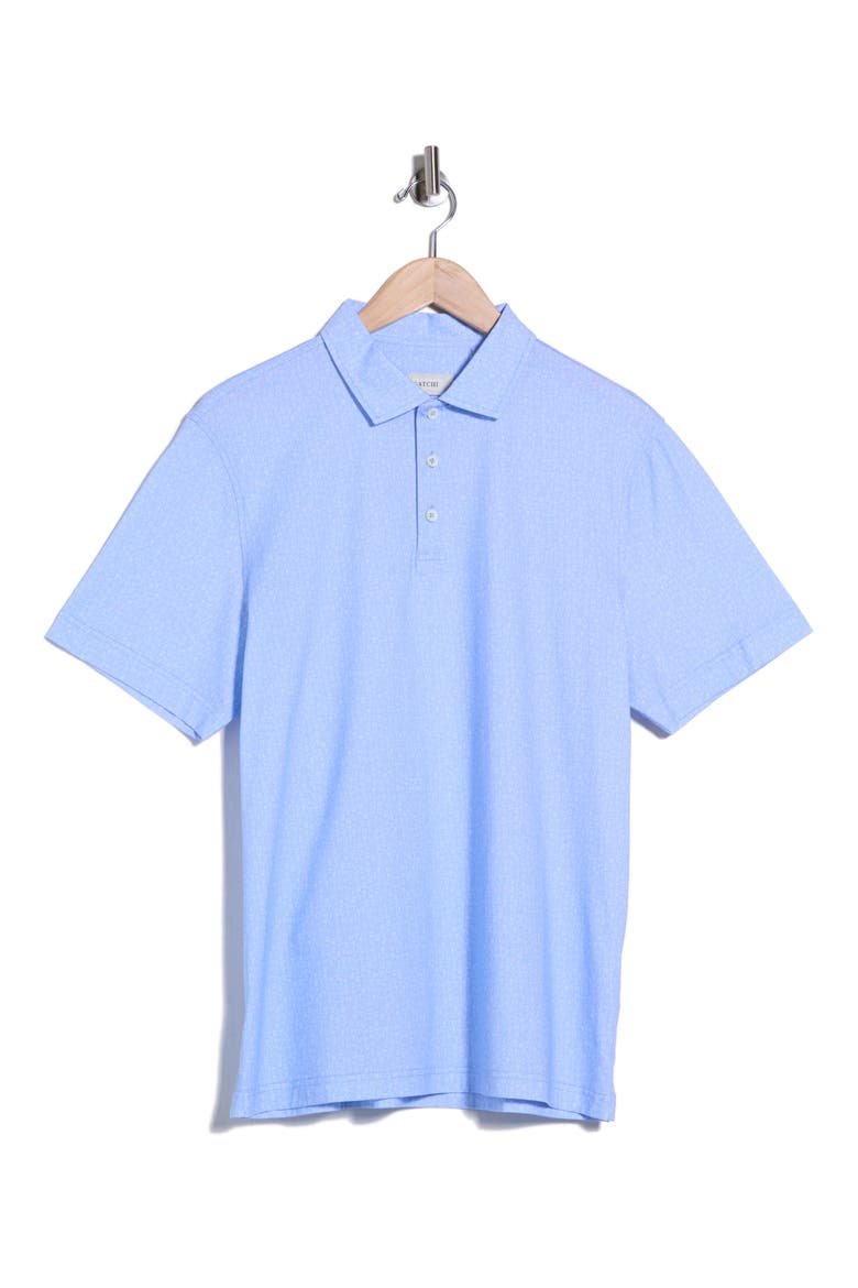 Short Sleeve Knit Polo, Alternate, color, AIR BLUE