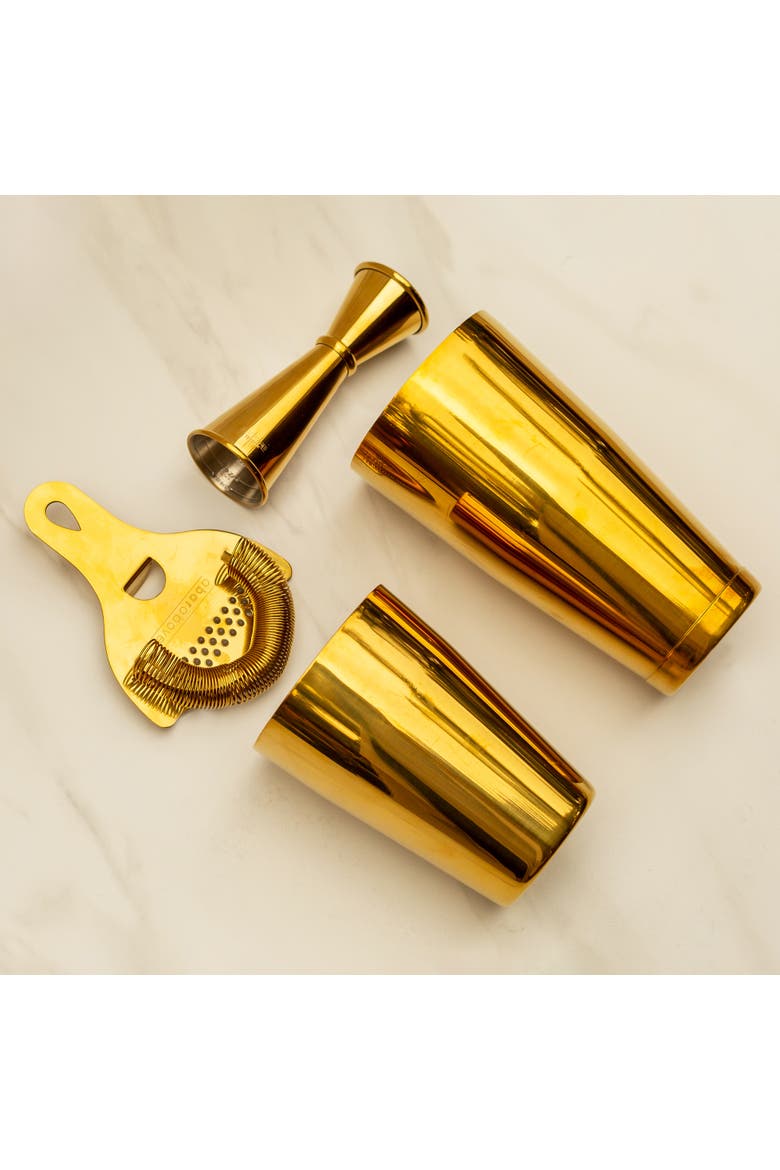 4-Piece Craft Bar Set, Gold, Alternate, color, Gold