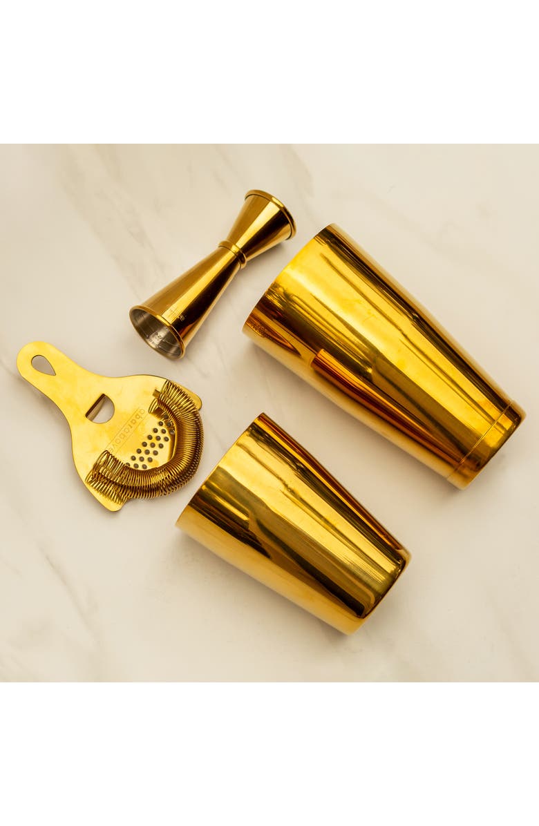 A Bar Above 4-Piece Craft Bar Set, Gold, Alternate, color, Gold