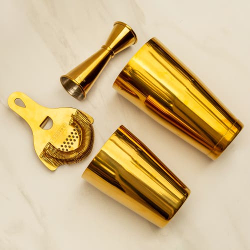 A Bar Above 4-piece Craft Bar Set, Gold In Gold