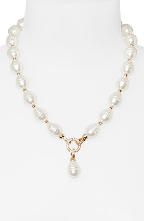 Tasha Faux Pearl Pendant Collar Necklace