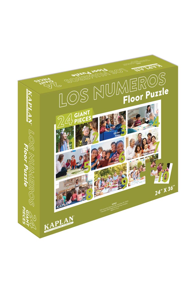 Numbers - Los Numeros - Spanish Floor Puzzle, Alternate, color, Multicolored