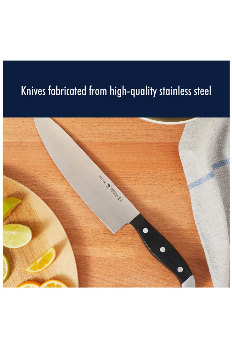 Statement 20-Piece Self-Sharpening Knife Block Set, Alternate, color, BLACK
