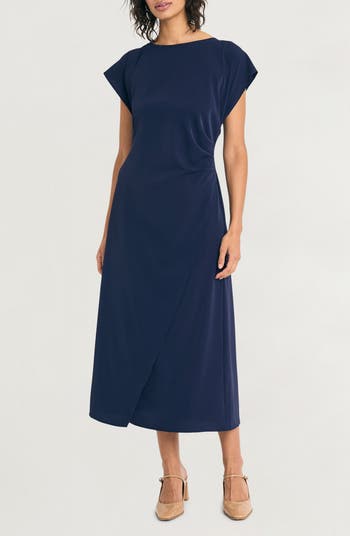 Dark blue linen maxi skirt woman's long skirt 0815# Dark blue linen maxi skirt woman's long skirt 0815#