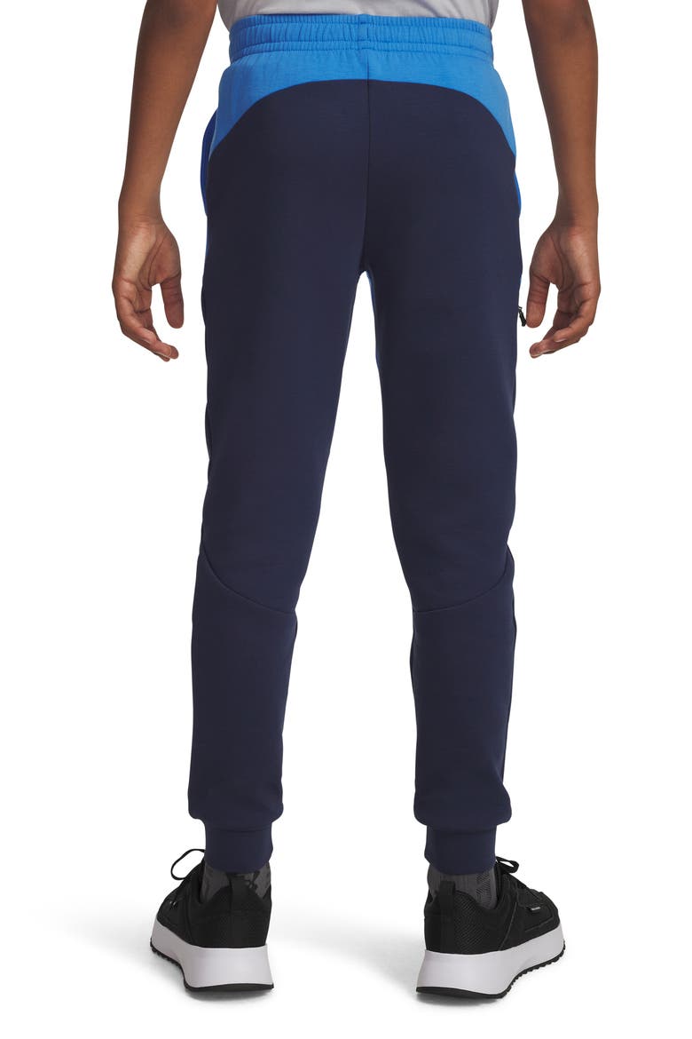 Kids' Unstoppable Fleece Joggers, Alternate, color, WASHED NAVY