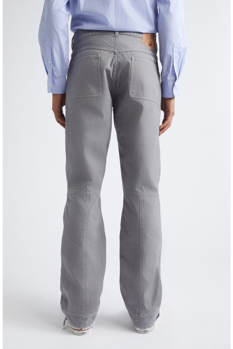 Regular Fit Cotton Straight Leg Utility Jeans, Alternate, color, GREY