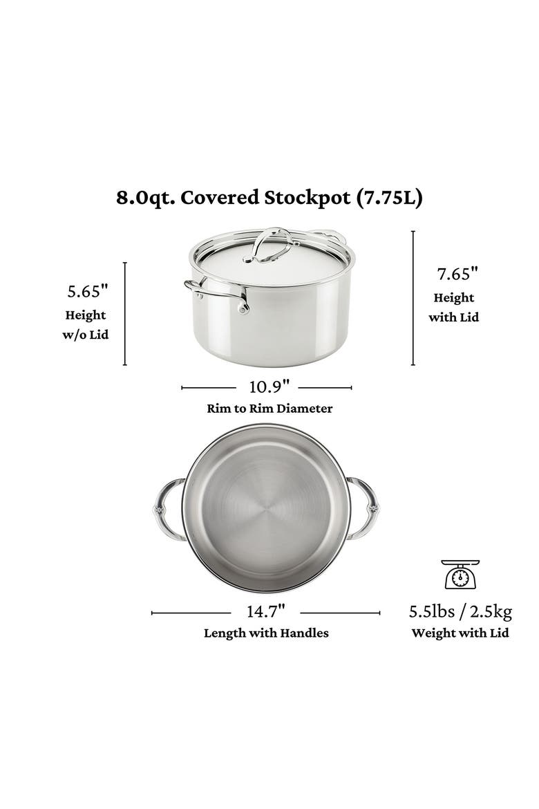 ProBond Luxe 8-Quart Stockpot with Lid, Alternate, color, NO COLOR