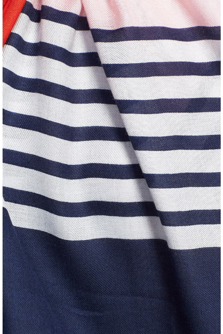 colorblock scarf, Alternate, color, NAVY/ DAWN/ MARASCHINO