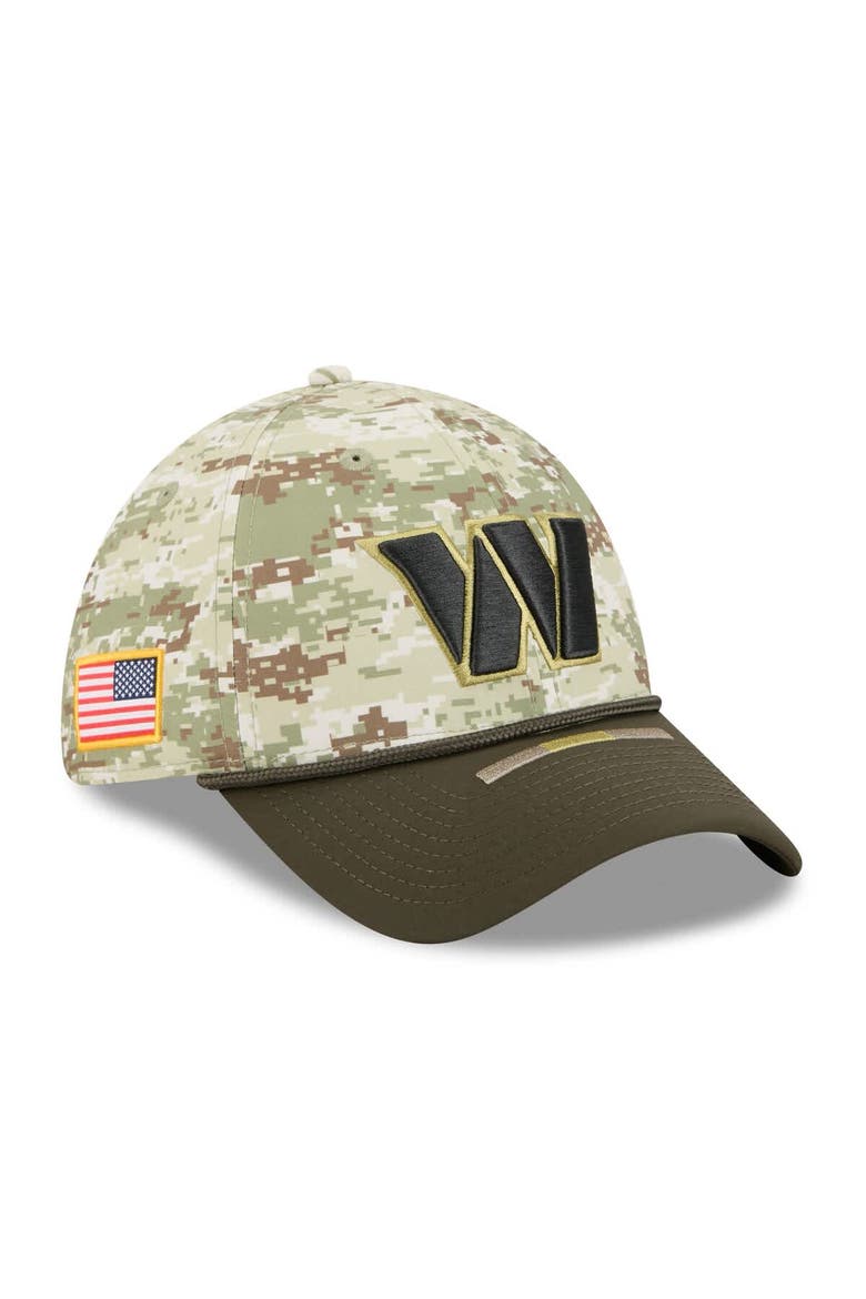 Men's New Era  Camo Washington Commanders 2025 Salute to Service 39THIRTY Flex Hat, Main, color, Camo