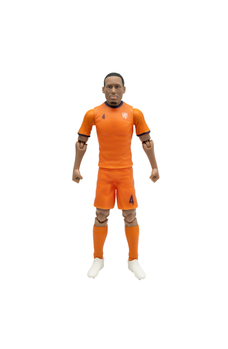 Banbo Toys Sockers Netherlands National Virgil van Dijk 8" Soccer Action Figure, Main, color, Orange