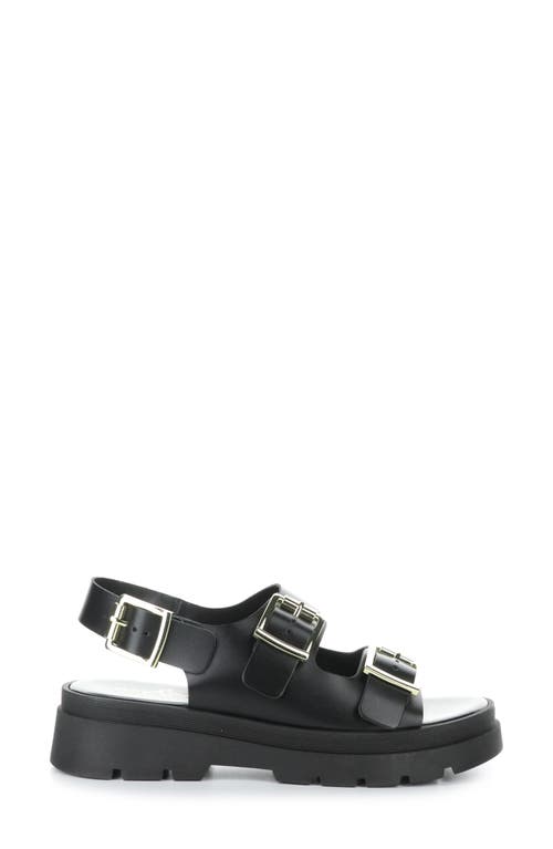 Bos. & Co. Cipher Slingback Platform Sandal In Black