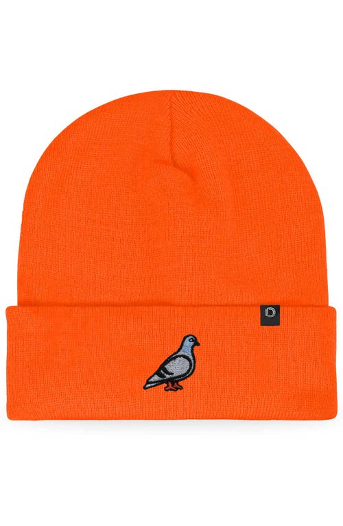 Dalix Pigeon Beanie Cap In Orange