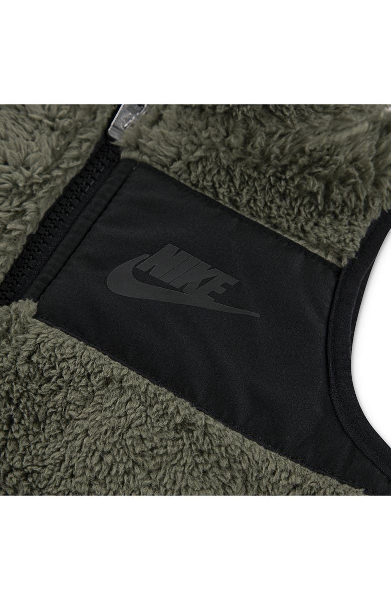 Nike Future Utility Faux Shearling Vest, Logo T-Shirt & Fleece Joggers Set, Alternate, color, Dark Stucco
