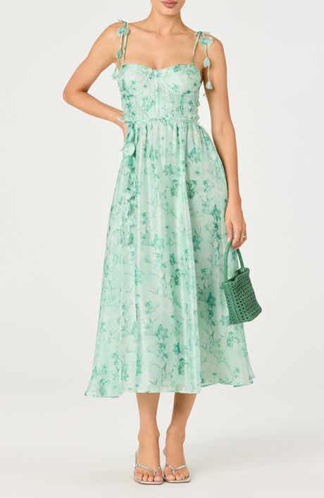 Halcyon Floral Print A-Line Dress