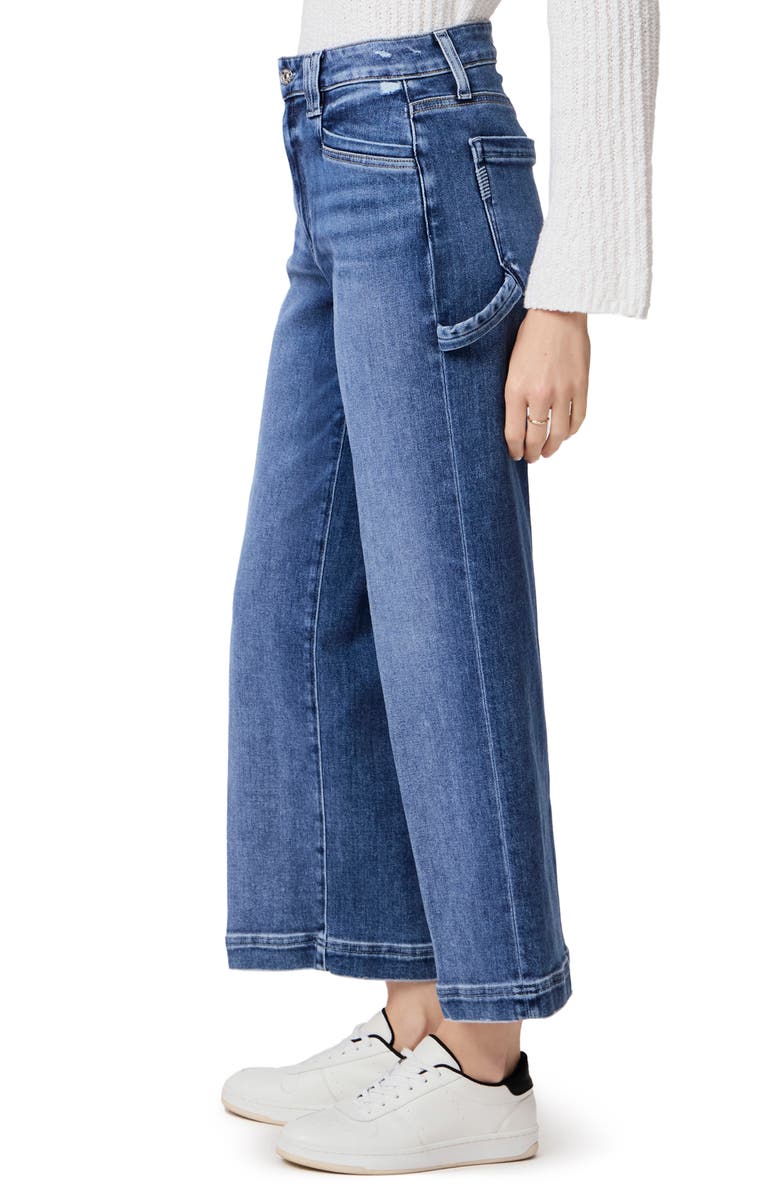 PAIGE Anessa High Waist Ankle Wide Leg Carpenter Jeans, Alternate, color, 