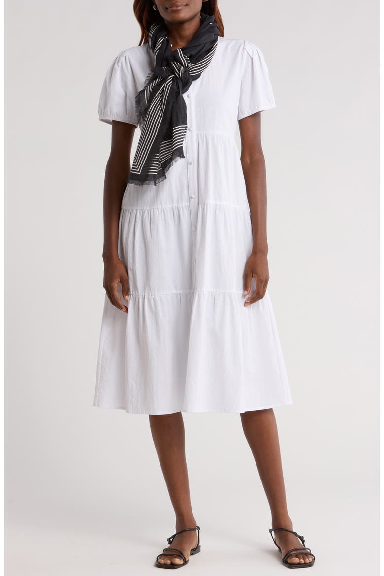 Frame Border Linen & Cotton Cover-Up Pareo, Alternate, color, BLACK
