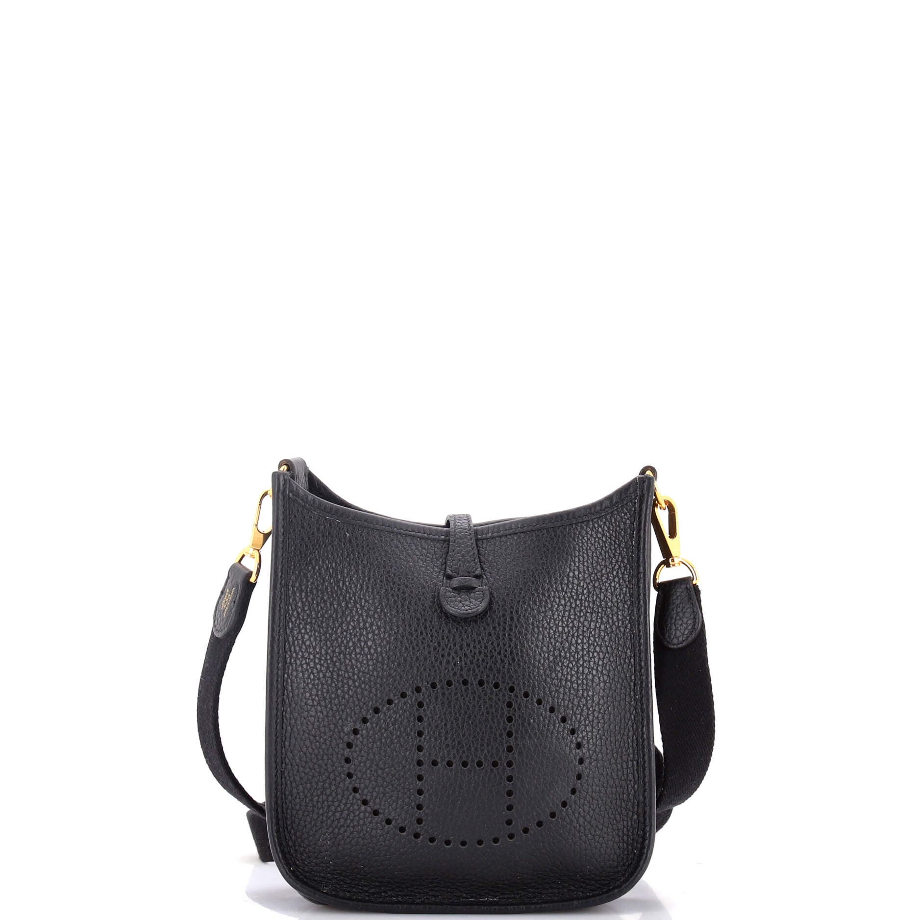 Pre-Owned Hermes Evelyne Bag Gen III Clemence TPM, Main, color, Noir