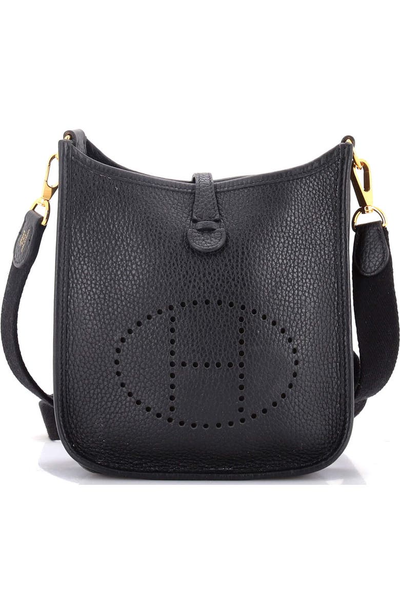Pre-Owned Hermes Evelyne Bag Gen III Clemence TPM, Main, color, Noir