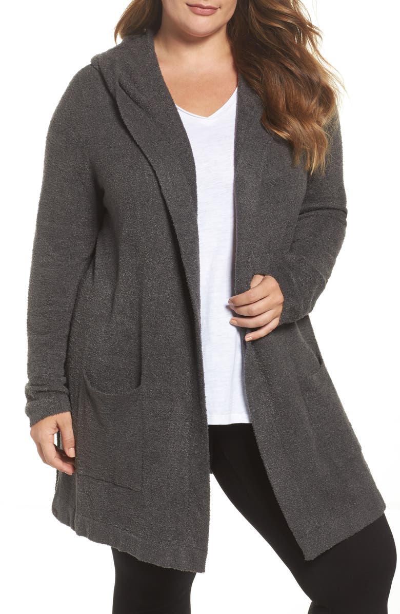 Barefoot Dreams<sup>®</sup> CozyChic Lite<sup>®</sup> Coastal Hooded Cardigan, Main, color, 