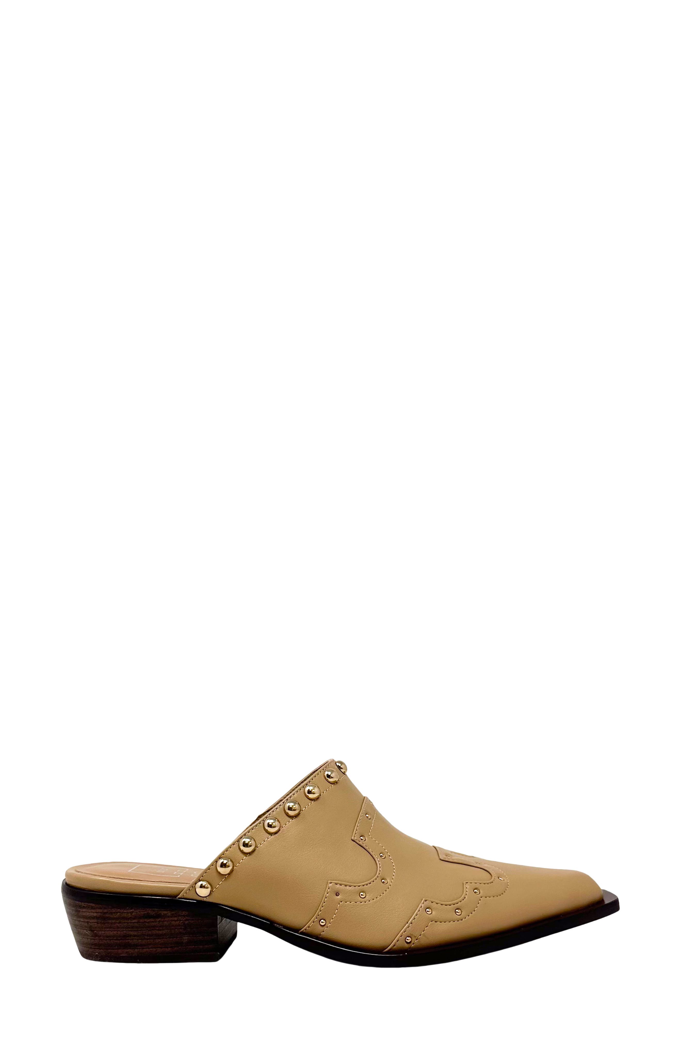 Thalia Studded Mule, Alternate, color, BEIGE