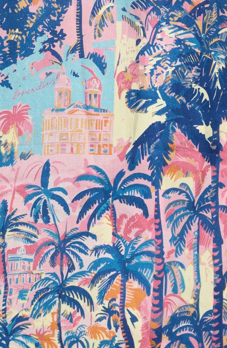 Boardies Kids' Havana Tropical Print Camp Shirt, Alternate, color, Blue Multi