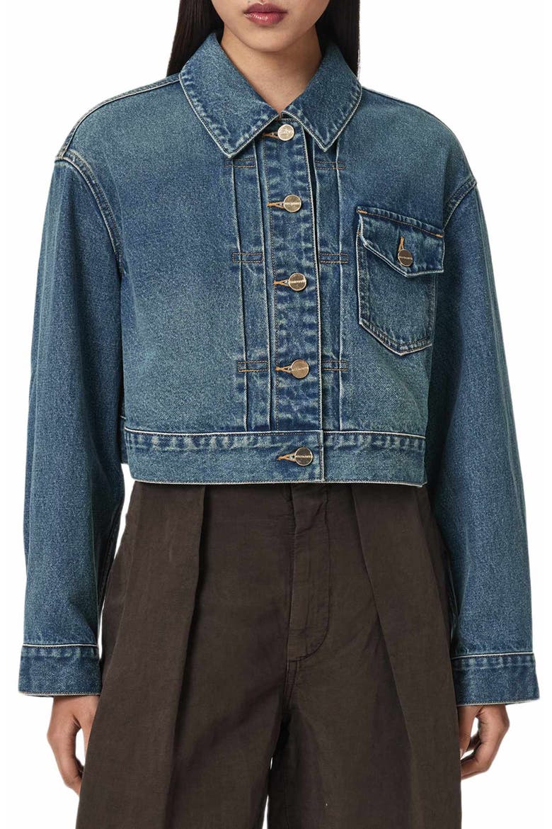Blink Cropped Jacket, Main, color, TINTED INDIGO