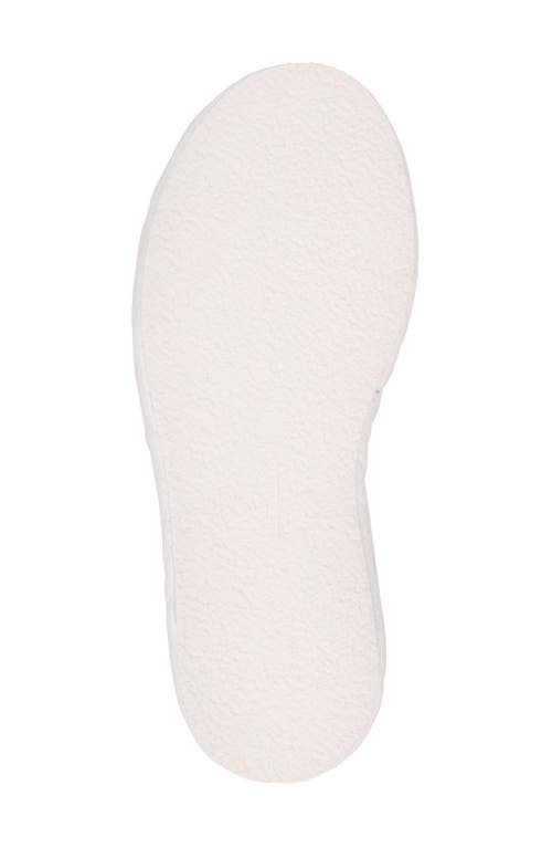 Beautiisoles Deedee Platform Slide Sandal In White