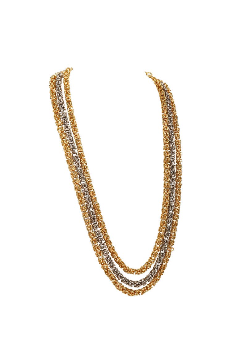 SINNA LAYERED NECKLACE, Main, color, Gold Plated