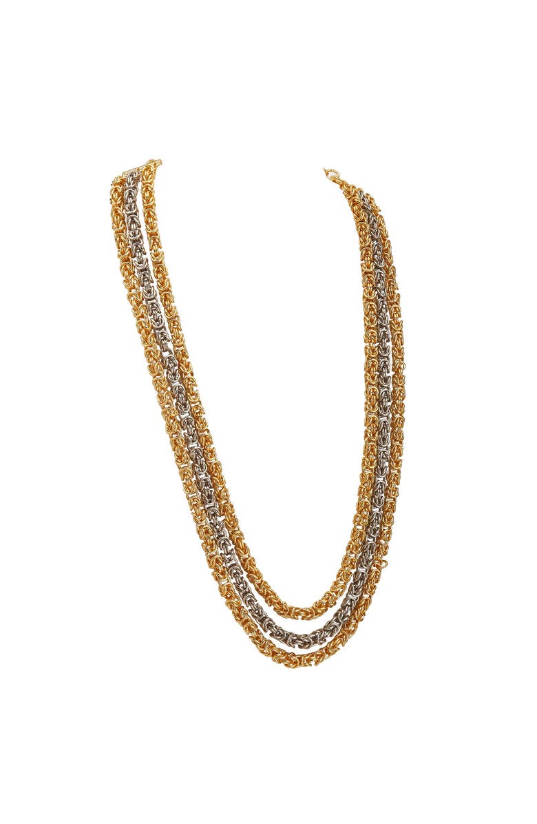 Dhwani Bansal SINNA LAYERED NECKLACE, Main, color, Gold Plated