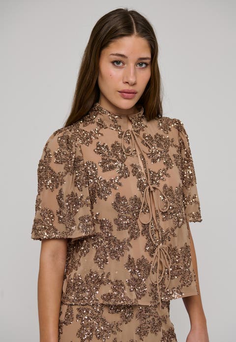 Ariadea Embellished Cropped Jacket