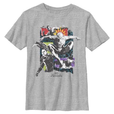 Boy's Spider-Man Brand New Day Action Poses Collage  Graphic T-Shirt