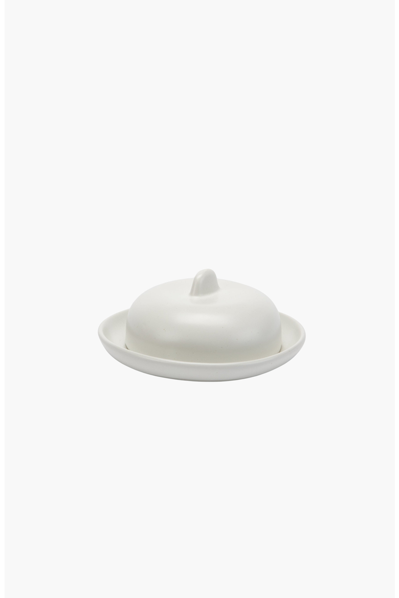 Butter Dish, Main, color, Matte White