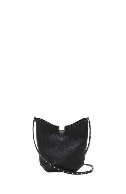 Lanvin Catch Nano By  Leather Bucket Bag In Black