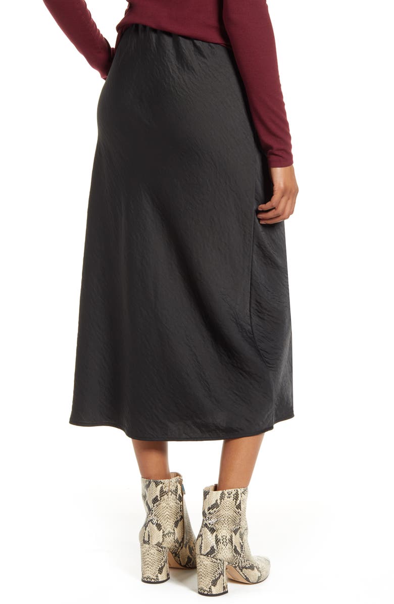 Bobeau Lyndon Bias Cut Midi Skirt, Alternate, color,