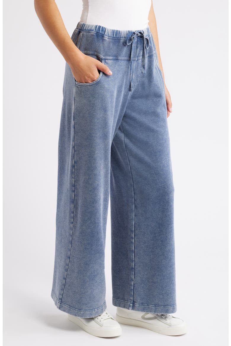 Drop Waist Lounge Pants, Alternate, color, CADET BLUE
