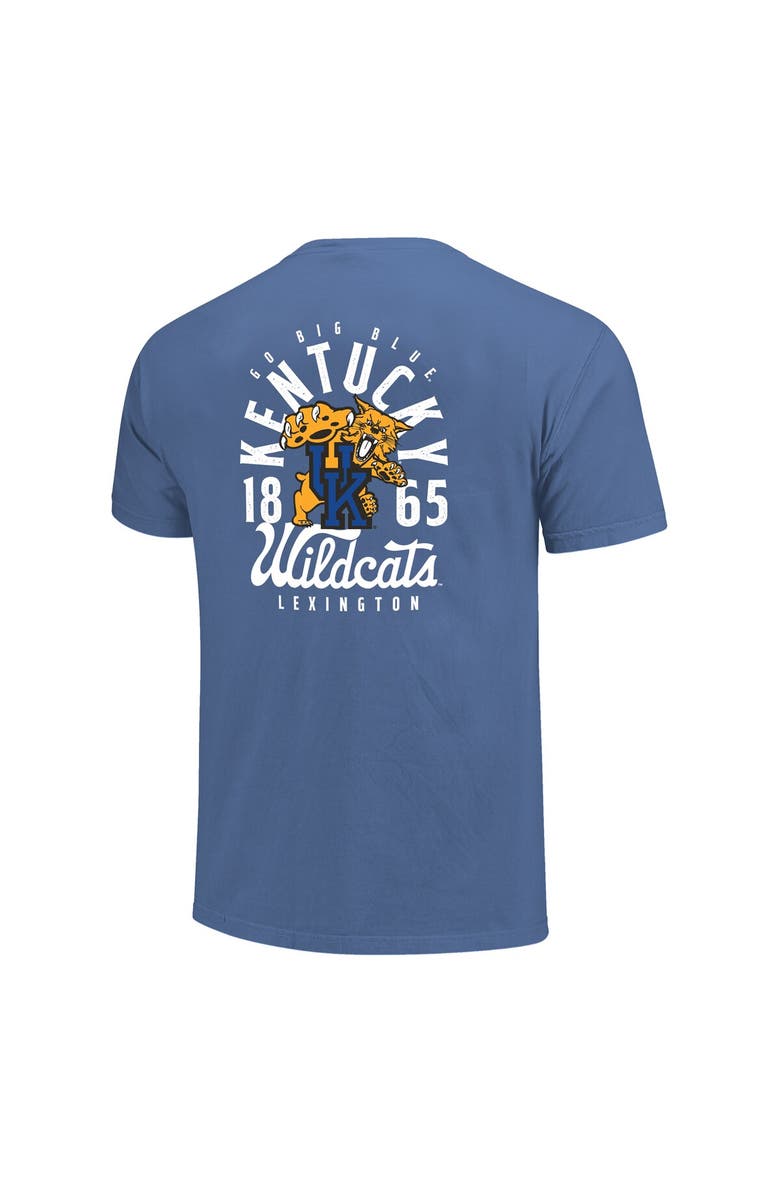 IMAGE ONE Men's Royal Kentucky Wildcats Comfort Colors Mascot Overlay T-Shirt, Alternate, color, 
