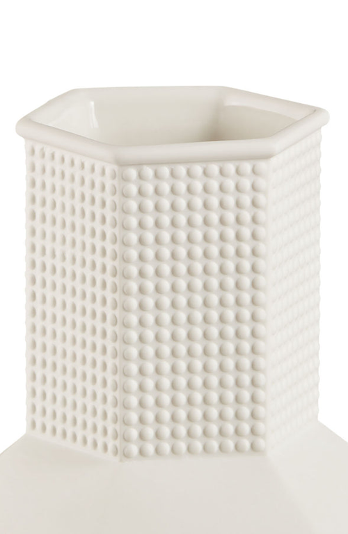 Jonathan Adler Charade Studded Taper Vase In White