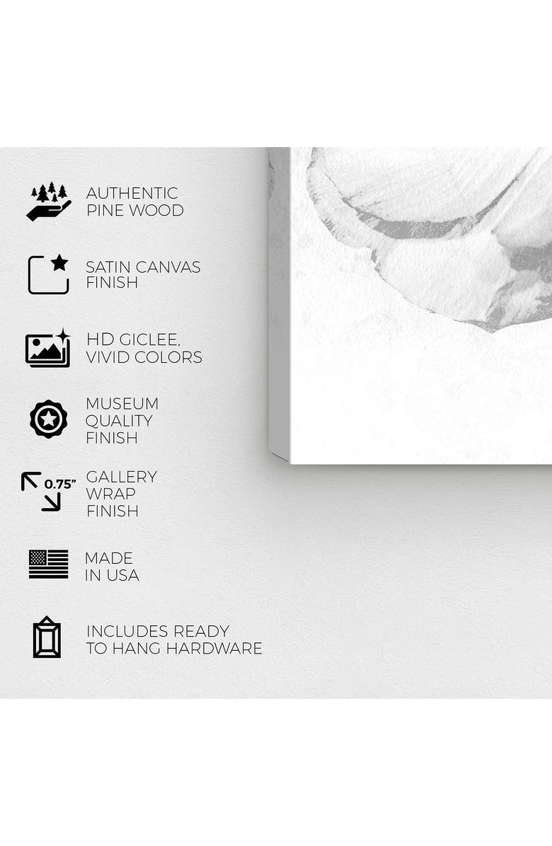 Wynwood Studio White Flower Canvas Wall Art, Alternate, color, White