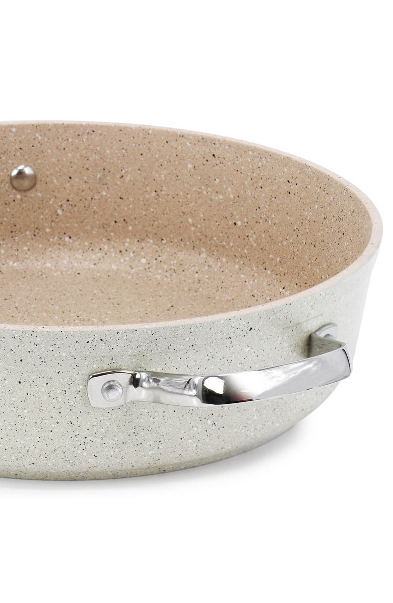 Korkmaz Granita 3.5 Liter Aluminum Nonstick Low Casserole, Alternate, color, Beige